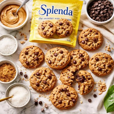 Image of Peanut Butter Chocolate Cookies Splenda