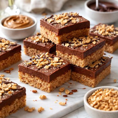 Image of Peanut Butter Chocolate Crispy Squares