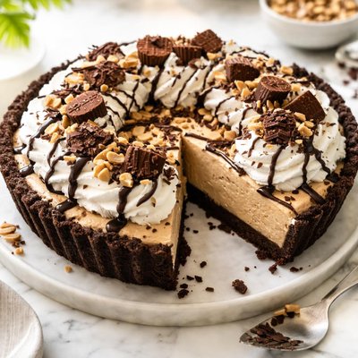 Image of Peanut Butter Chocolate Freezer Pie