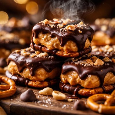 Image of Peanut Butter Chocolate Pretzel Candy