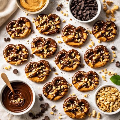 Image of Peanut Butter Chocolate Pretzels