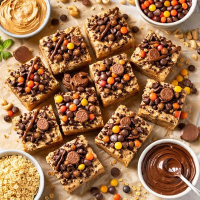 Image of Peanut Butter Chocolate Rice Crispy Treats