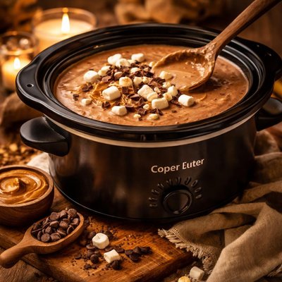 Image of Peanut Butter Cocoa in a Crock Pot