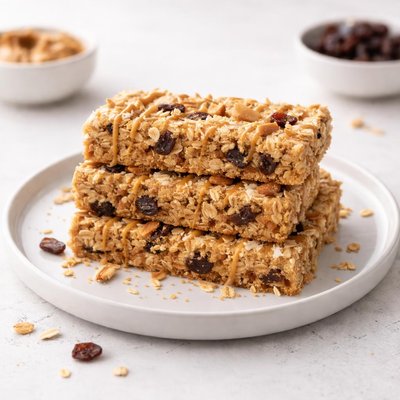 Image of Peanut Butter Coconut Raisin Granola Bars