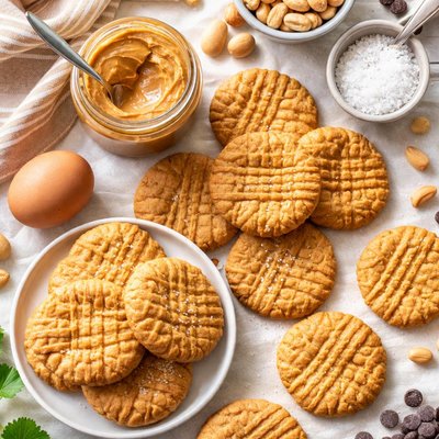 Image of Peanut Butter Cookies No Flour