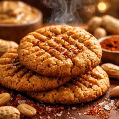 Image of Peanut Butter Cookies with Cayenne