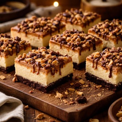 Image of Peanut Butter Crunch Cheesecake Squares