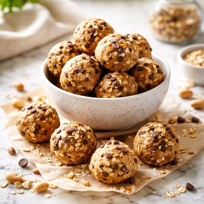 Image of Peanut Butter Energy Balls Energy Bar Easy No Bake