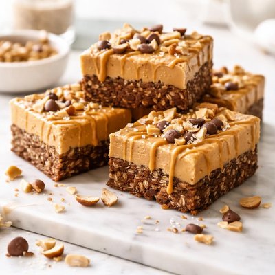 Image of Peanut Butter Fudge Protein Bars Clean Eating