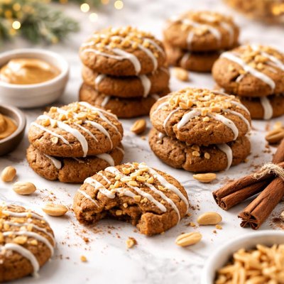 Image of Peanut Butter Gingerbread Cookies