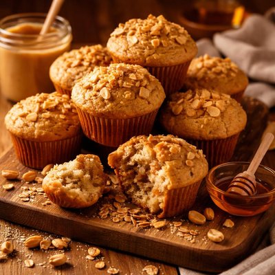 Image of Peanut Butter Honey Muffins