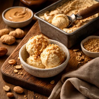 Image of Peanut Butter Ice Cream No Cook