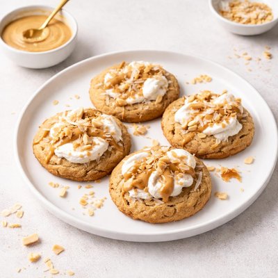 Image of Peanut Butter Marshmallow Fluff Coconut Cookies