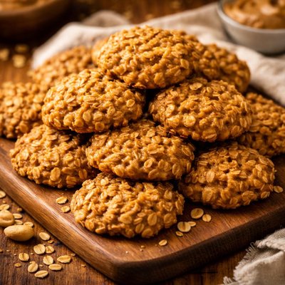 Image of Peanut Butter Oatmeal No Bake Cookies