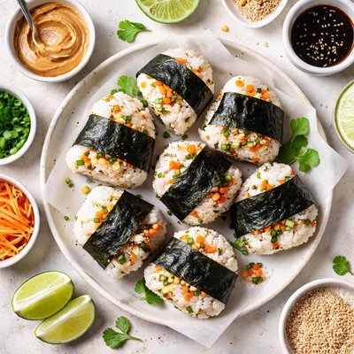 Image of Peanut Butter Onigiri Rice Ball