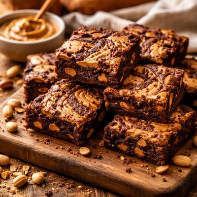 Image of Peanut Butter Paisley Brownies