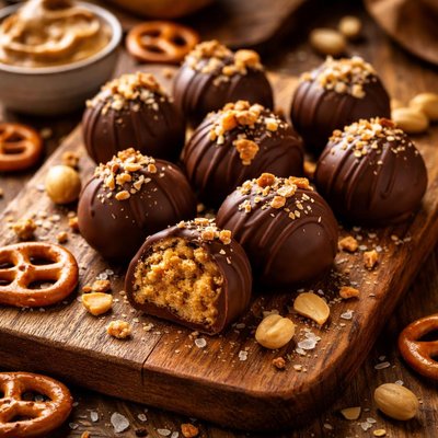 Image of Peanut Butter Pretzel Truffles