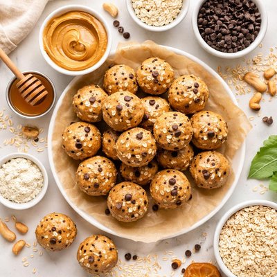 Image of Bolitas de proteína de mantequilla de cacahuate