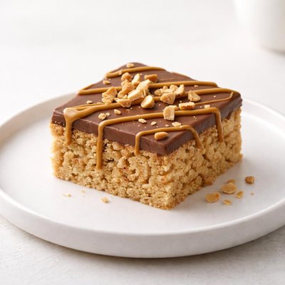 Image of Peanut Butter Rice Krispies Cake