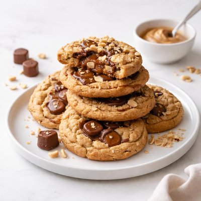 Image of Peanut Butter Rolo Cookies