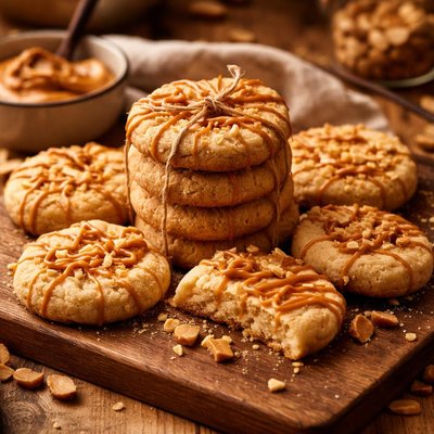 Image of Peanut Butter Shortbread Cookies