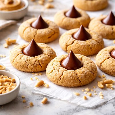 Image of Peanut Butter Sweetie Cookies with a Kiss