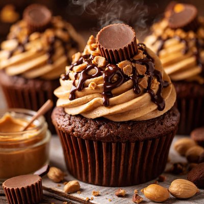 Image of Peanut Buttery Cupcakes
