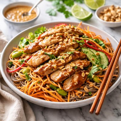 Image of Peanut Chicken and Soba Salad