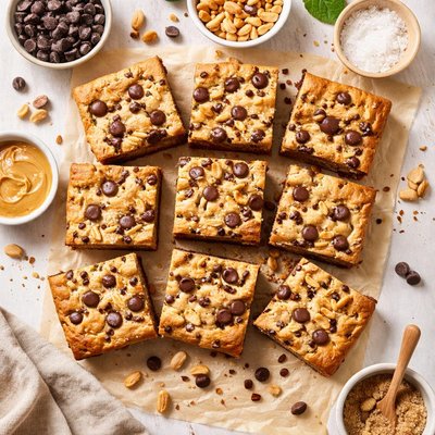 Image of Peanut Chocolate Chip Blondies