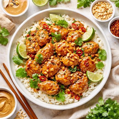 Image of Peanut or Peanut Butter Ginger Chicken