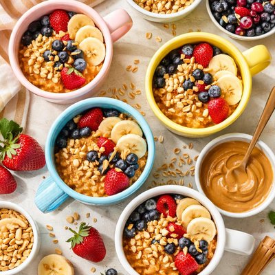 Image of Peanutty Breakfast Mugs