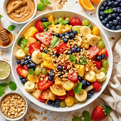 Image of Peanutty Fruit Salad