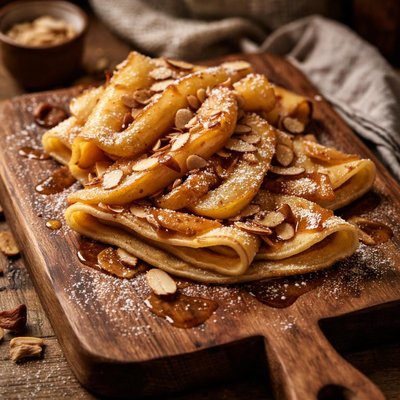 Image of Pear and Almond Swedish Pancakes