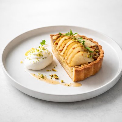 Image of Pear and Ginger Brown Butter Tart