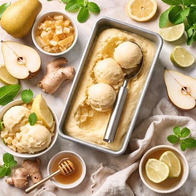 Image of Pear and Ginger Sorbet