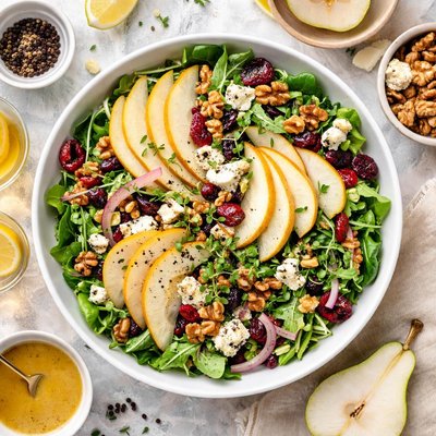 Image of Pear and Stilton or Asiago Salad