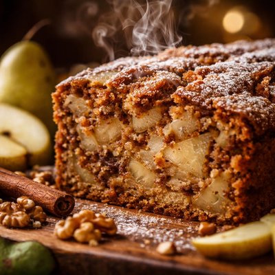 Image of Pear and Walnut Cake
