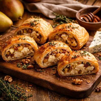 Image of Pear and Walnut Cheese Rolls