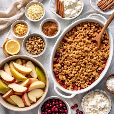 Image of Pear Apple and Cranberry Crisp Barefoot Contessa Ina Garten