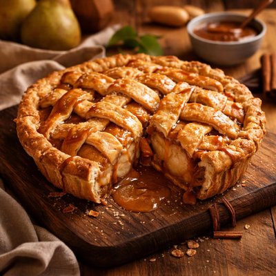 Image of Pear Butterscotch Pie