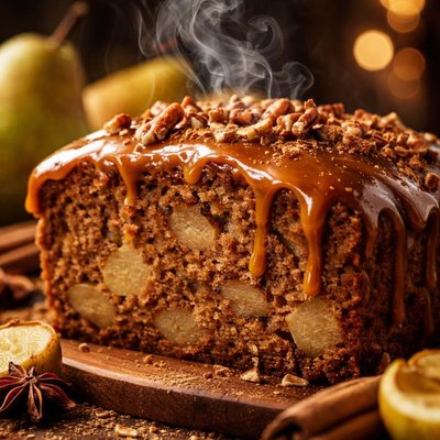 Image of Pear Cake with Caramel Glaze