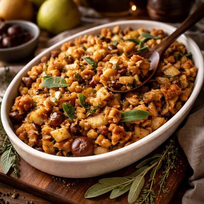 Image of Pear Chestnut and Sage Dressing Stuffing