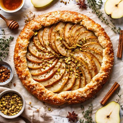 Image of Pear Mace Rustic Tart