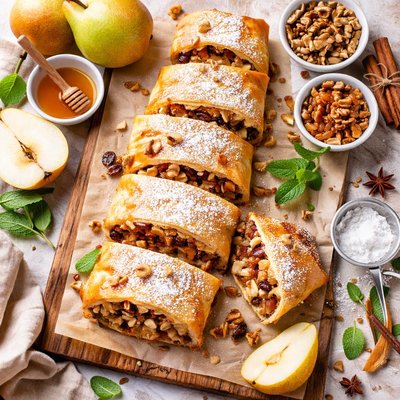 Image of Pear Strudel in Phyllo