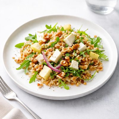 Image of Pear Walnut Rice Salad