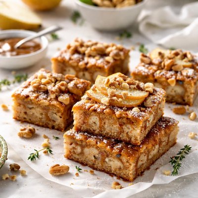 Image of Pear Walnut Squares