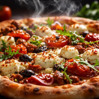 Image of Peasant Pizza with Goat Cheese