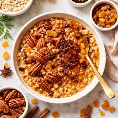 Image of Pecan and Golden Raisin Oatmeal Brulee