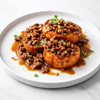 Image of Pecan Caramel Crusted Sweet Potatoes