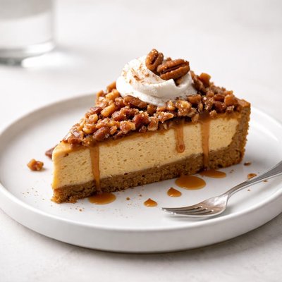 Image of Pecan Crunch Pumpkin Cheesecake Pie